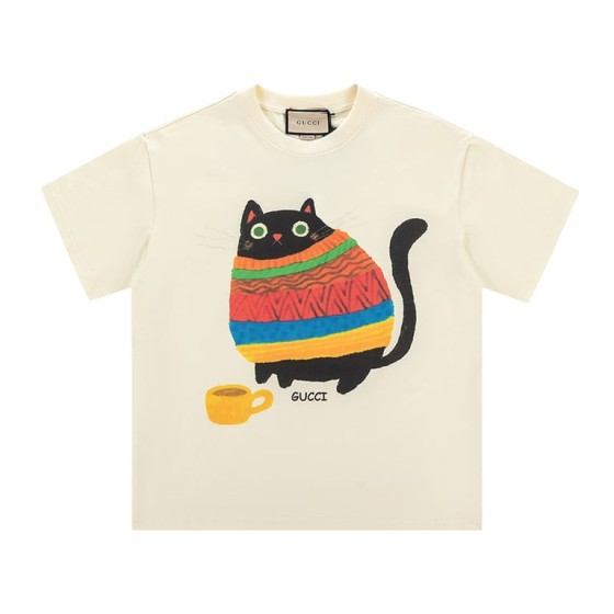 Gucci Early Spring Collection High-Weight Short-Sleeve